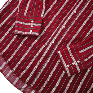 Vintage Wrangler Southwestern Print Pearl Snap Western Shirt - L