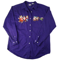 Load image into Gallery viewer, Vintage Disney Snow White 7 Dwarfs Embroidered Button Up Shirt - WMNS M