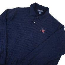Load image into Gallery viewer, Vintage Polo Ralph Lauren Golf Crest Cable Knit Sweater - XXL