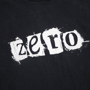 Vintage Y2k Zero Skateboards Graphic Spellout T Shirt - M