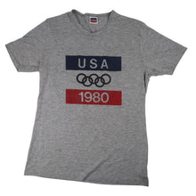 Load image into Gallery viewer, Vintage Levis 1980 USA Olympics Graphic T Shirt - M