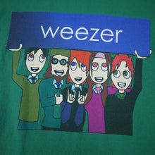 Load image into Gallery viewer, Vintage Y2k Weezer Cartoon Group Photo Band Tee - L
