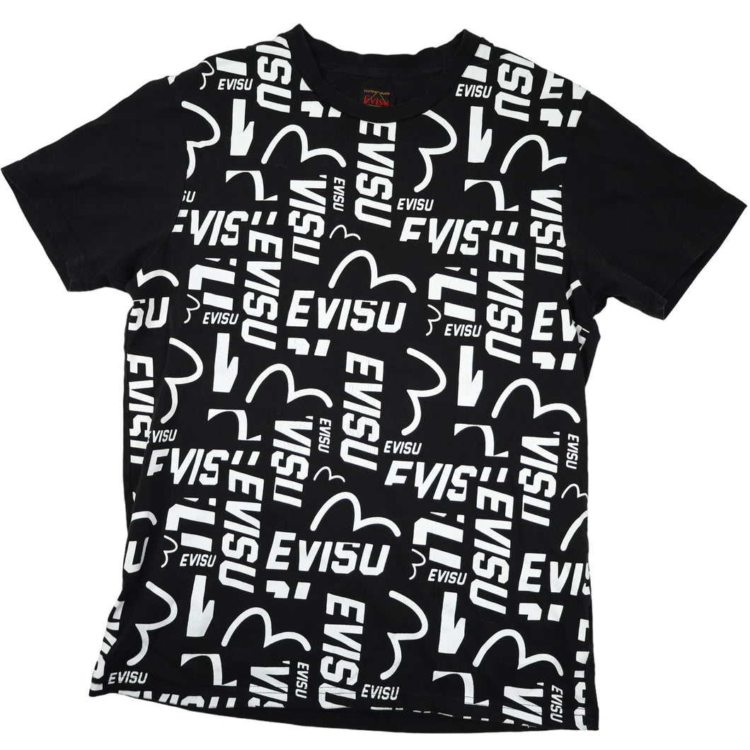 Evisu All Over Print Graphic T Shirt - L