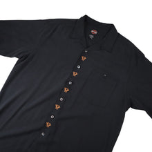 Load image into Gallery viewer, Vintage Harley Davidson x Tori Richards Embroidered V Twin Silk Shirt - XL