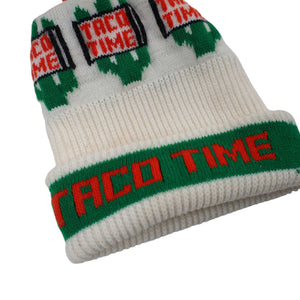 Vintage Taco Time Spellout Beanie Hat - OS