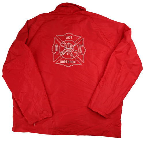 Vintage Champion Sportswear East Northport Fire Fighter Windbreaker Jacket - L