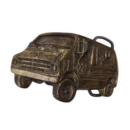 Vintage 70s Hippy Van Belt Buckle - 3