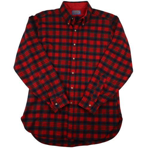 Vintage 60s Pendleton Macduff Tartan Flannel Button Down Shirt - L