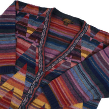 Load image into Gallery viewer, Vintage Eddie Bauer Geometric Pattern Wool Cardigan Sweater - XL