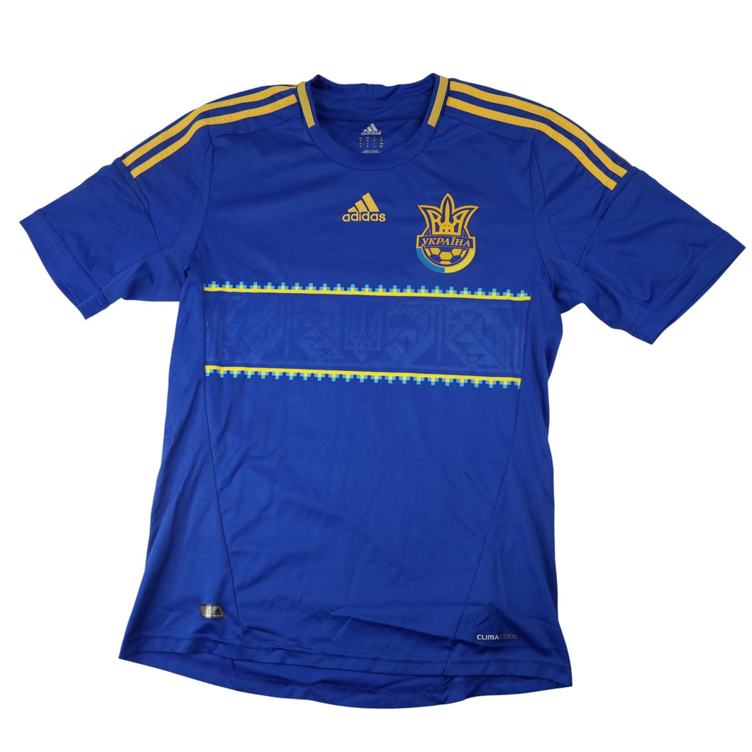Adidas 2012-2014 Ukraine National Soccer Team Away Jersey - M