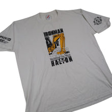 Load image into Gallery viewer, Vintage CAT Ironman Building The West Heavy Equipment Graphic T Shirt - XL