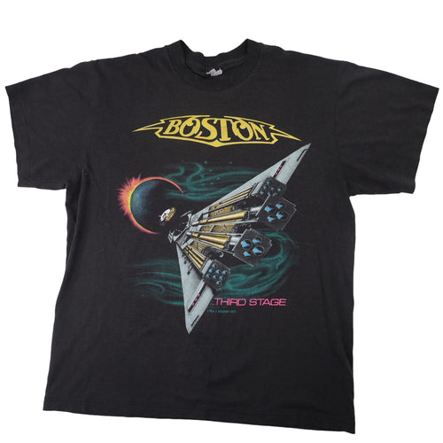 Vintage 80s Boston Third Stage Album Graphic T Shirt - L