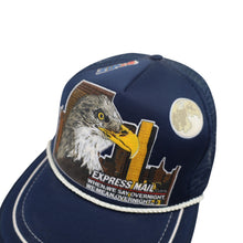 Load image into Gallery viewer, Vintage USPS Express Mail Overnight Bald Eagle Night Scene Trucker Hat - OS