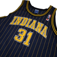 Load image into Gallery viewer, Vintage 90s Champion Indiana Pacers #31 Reggie Miller Pinstripe Jersey - XL