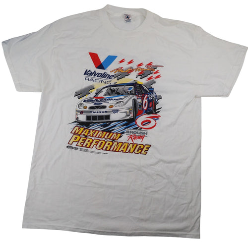 Vintage 1998 Nascar Mark Martin Valvoline Racing Graphic T Shirt - XL