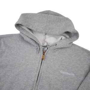 Vintage Carhartt Full Zip Small Spellout Hoodie - L