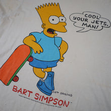 Load image into Gallery viewer, Vintage 1990 Bart Simpson "Cool Your Jets Man" Graphic T Shirt