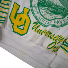 Load image into Gallery viewer, Vintage Majestic University of Oregon Ducks All Over Print Graphic Sweatshirt - L