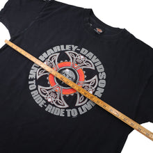 Load image into Gallery viewer, Vintage Y2k Harley Davidson Germany Tribal Flame Art Graphic T Shirt - XXL