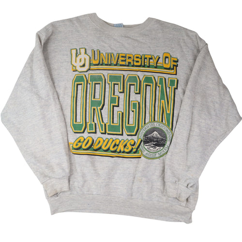 Vintage University of Oregon Ducks Big Graphic Sweatshirt - XL