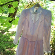 Load image into Gallery viewer, Vintage Gunne Sax  by Jessica McClintock Lace Over Pink Statin Dress - WMNS 9/10