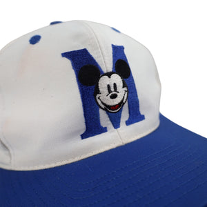 Vintage Disney Mickey Mouse M Logo Snapback Hat - OS