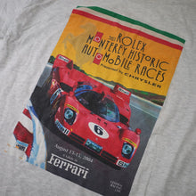Load image into Gallery viewer, Vintage Rolex Ferrari Monterey Historic Races Graphic T Shirt - XL
