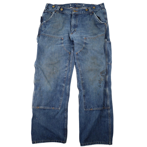 Vintage Distressed Carhartt Double Knee Denim Jeans - 36