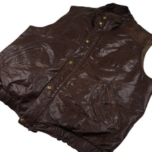 Load image into Gallery viewer, Vintage Eddie Bauer Leather Down Quilted Vest - XL