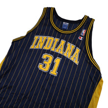 Load image into Gallery viewer, Vintage 90s Champion Indiana Pacers #31 Reggie Miller Pinstripe Jersey - XL