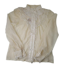 Load image into Gallery viewer, Vintage Gunne Sax Jessica's Gunnies Lace Button Up Shirt - W7