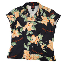 Load image into Gallery viewer, Vintage Harley Davidson x Tori Richards Silk Floral Button Up Shirt - WMNS M