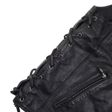 Load image into Gallery viewer, Vintage Harley Davidson Embroidered "Ride Free" Leather Vest - S