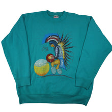 Load image into Gallery viewer, Vintage 90s Native American Sun Graphic Sweatshirt - XL