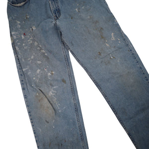Vintage Distressed Levis Silver Tab Baggy Denim Jeans - 33"x34"