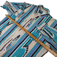 Load image into Gallery viewer, Vintage Wrangler Vertical Aztec Navajo Design Striped Western Shirt - L
