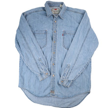 Load image into Gallery viewer, Vintage Levi&#39;s Red Tab Denim Button Down Shirt - L