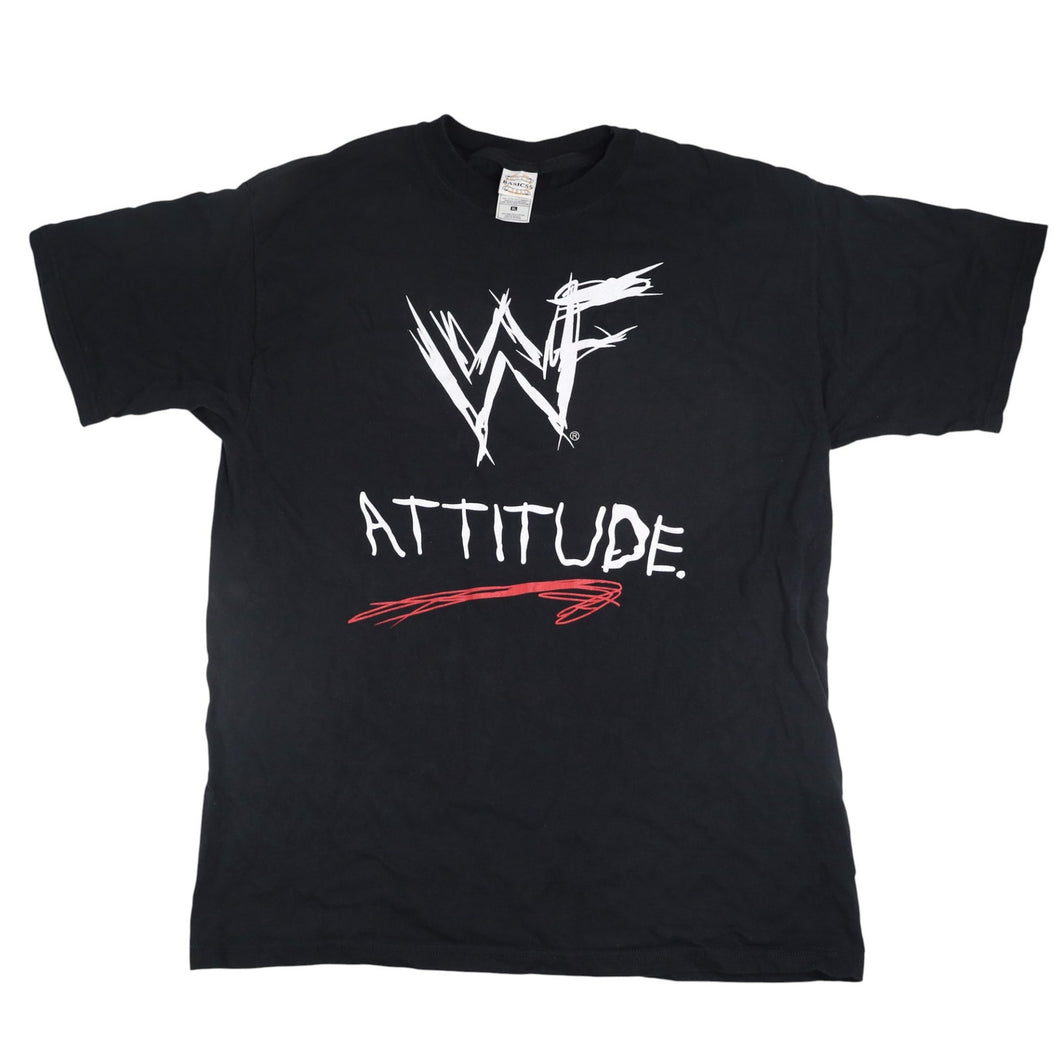 Vintage WWF Attitude Come Get Some Graphic T Shirt - XL