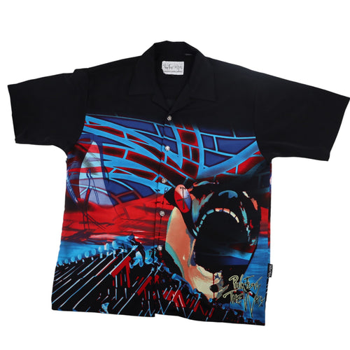 Vintage Y2k Dragonfly Pink Floyd The Wall Button Up Tour Shirt - L