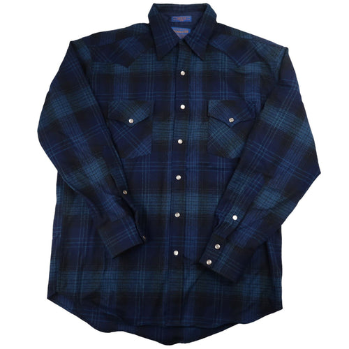 Pendleton Pearl Snapdown Western Flannel Shirt - M