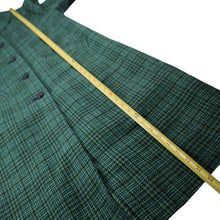 Load image into Gallery viewer, Vintage Pendleton Houndstooth Wool Satin Lined Overcoat - WMNS L
