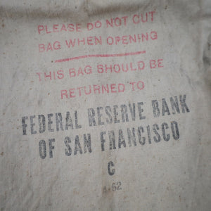 Vintage Federal Reserve Bank of San Francisco Money Bag - OS