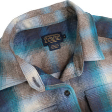 Load image into Gallery viewer, Pendleton Shadow Plaid Wool Flannel Button Up Shirt - WMNS S