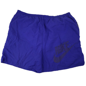 Vintage 90s Nike Big Spellout Swim Trunks. Features 90s gray tag - L