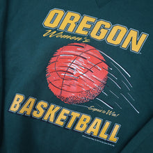 Load image into Gallery viewer, Vintage Russell University of Oregon Ducks Womens Basketball Graphic Sweatshirt - WMNS M