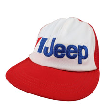 Load image into Gallery viewer, Vintage Jeep Embroidered Spellout Mesh Trucker Hat - OS