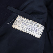 Load image into Gallery viewer, True Vintage WWII  Naval Clothing Depot Heavy Wool Double Breasted Pea Coat - S
