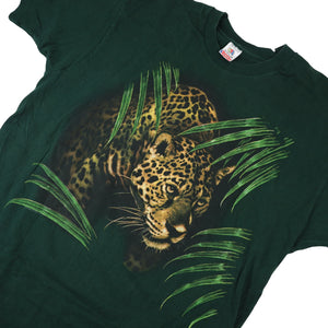 Vintage Jaguar Jungle Scene Graphic T Shirt - XL