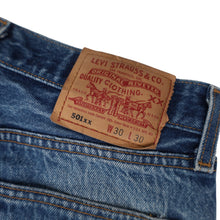 Load image into Gallery viewer, Vintage Levis 501xx Lightly Distressed USA Made Denim Jeans - 30"