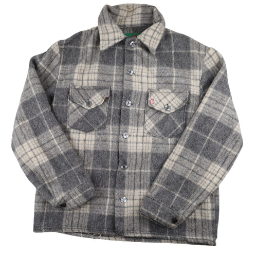 Vintage Canadian Lumber Jac Shirt Jacket Gray  - L